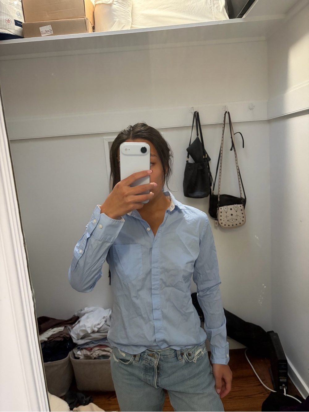 H&M Light Blue Button-Down Shirt